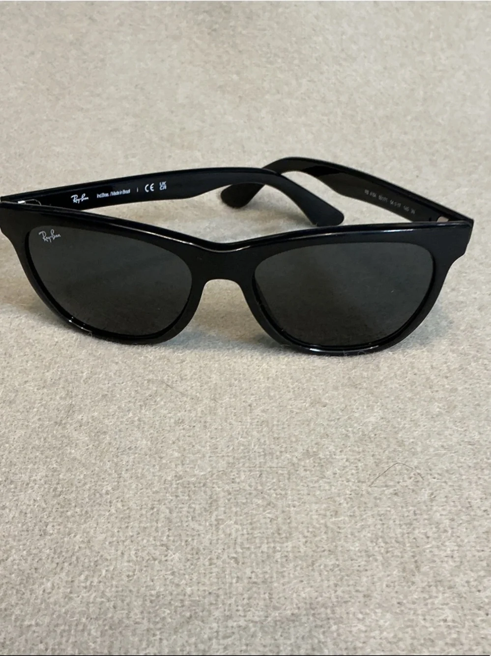 Ray-Ban Black Gloss Cat-Eye Sunglasses - Picture 1 of 3